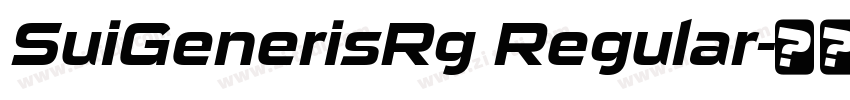 SuiGenerisRg Regular字体转换
